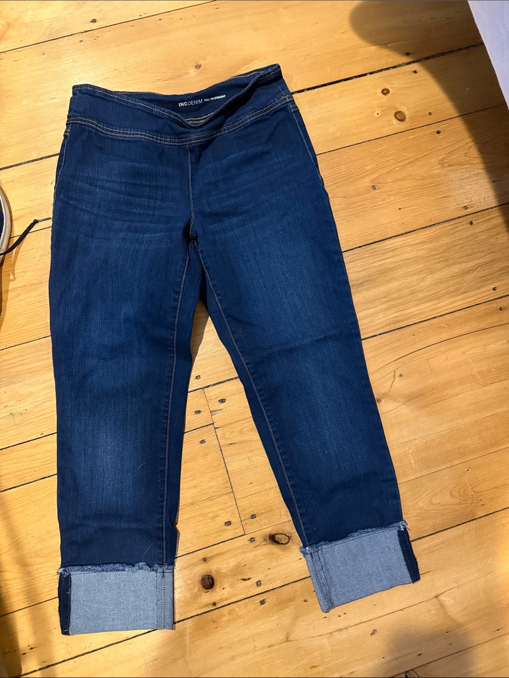 INC Dark Blue Capri Jeans